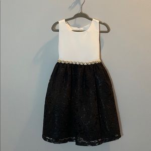 🆕Toddler girl black and white formal dress